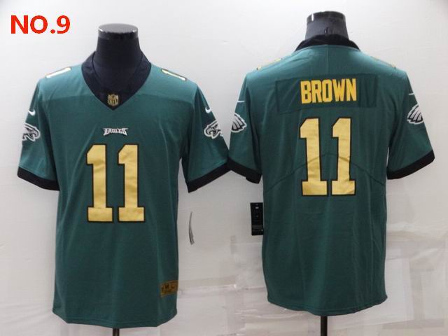 Men's Philadelphia Eagles #11 AJ Brown Jersey NO.9;